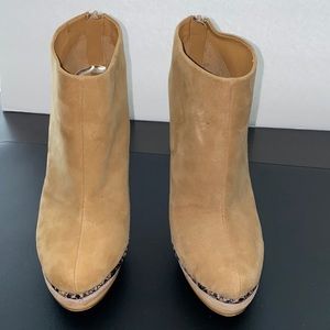 Charles David booties 7.5m tan